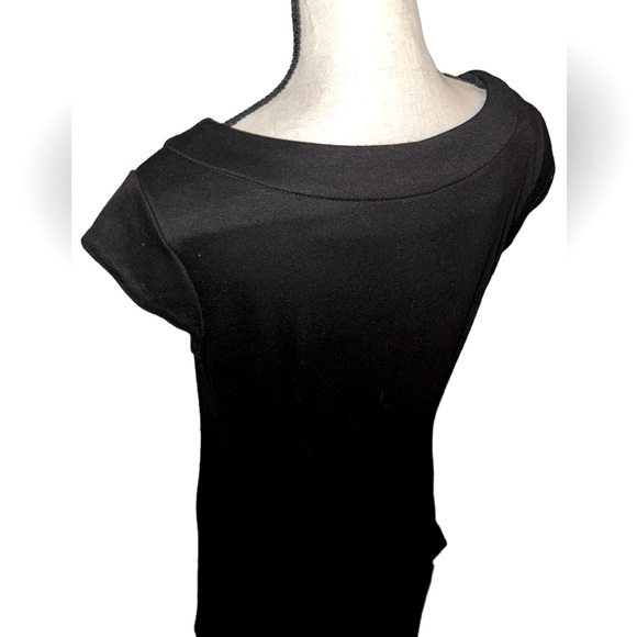 Madison Leigh Black Sleeveless Studded Metal A Line Above the Knee Dress Size 4 - Picture 5 of 14